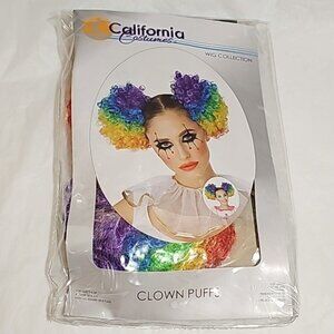 California Costumes Women's Clown Puffs, Rainbow One Size New